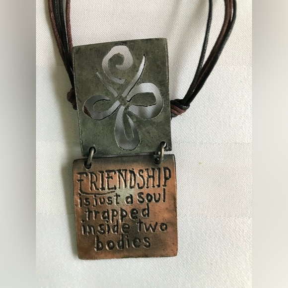 Hidden Message Pendant Necklace - Friendship - Picture 5 of 8